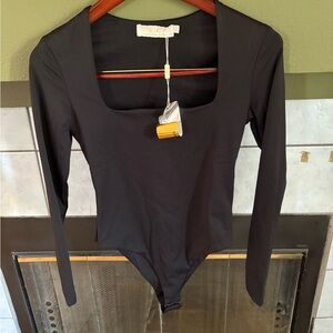 Black Long Sleeve Bodysuit